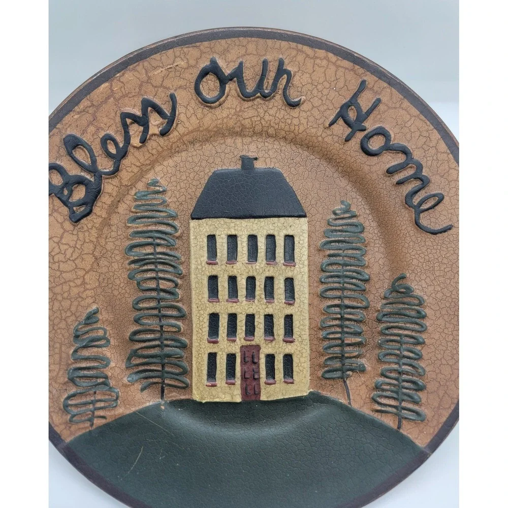 House Warming Gift Ragon House Decorative Plate "Bless Our Home" Collectible - Picture 8 of 12